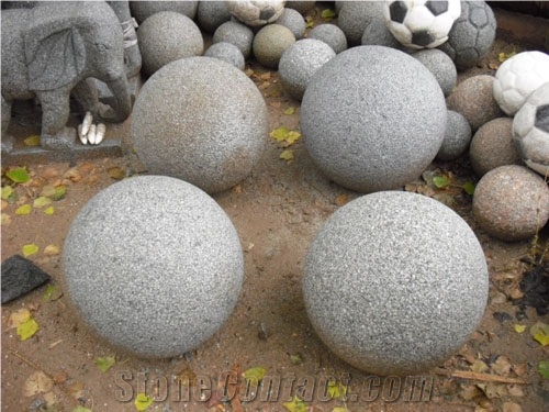 Grey Granite Fountain Balls