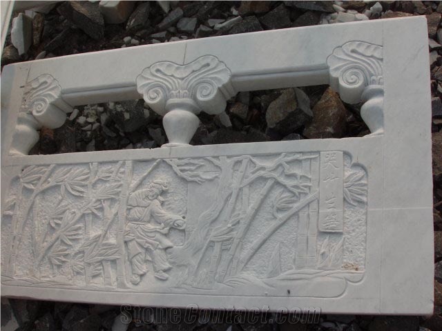 White Marble Fence