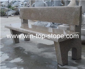 Yellow Granite Garden Bench