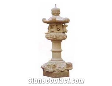 Yellow Granite Lantrens,Lamp