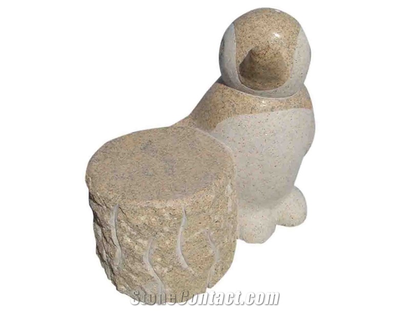 Yellow Granite Sculpture Chairs,Bench