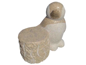 Yellow Granite Sculpture Chairs,Bench