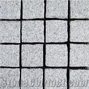 Pearl White Granite Cobble Stone