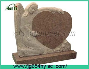 China Red Granite Monuments/tombstone/heads