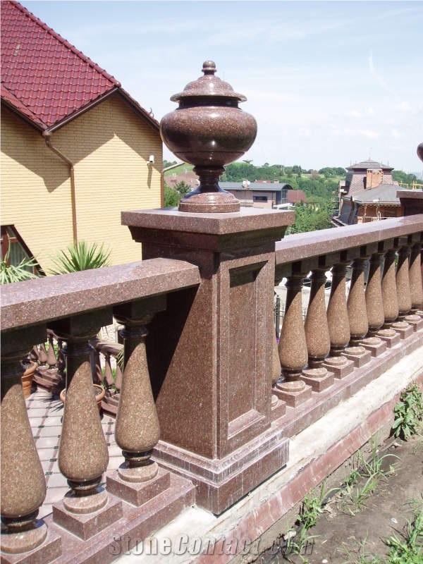 Carpazi Red Granite Balustrade