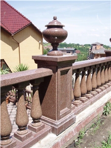Carpazi Red Granite Balustrade