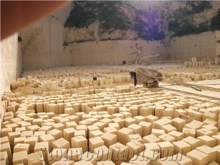 Perlato Maltese Limestone Blocks, Malta Beige Limestone