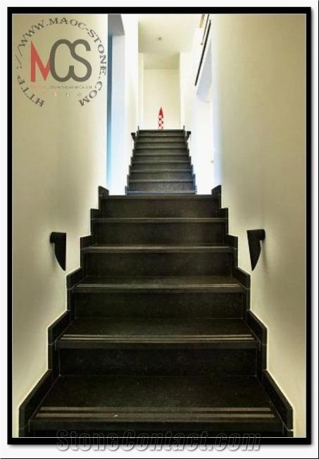 Black Granite Stairs (risers and Steps)