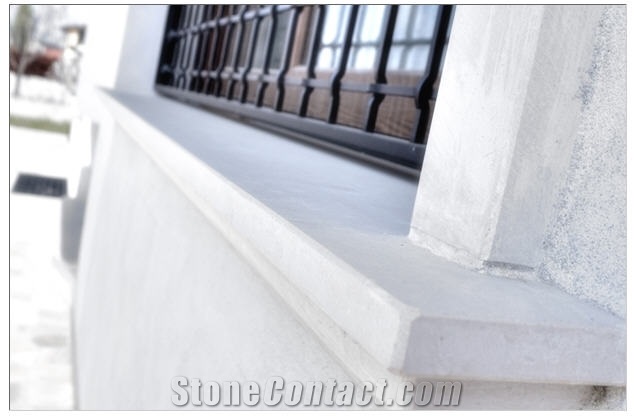 Biancone Di Asiago Window Sill, Bianco Asiago White Limestone