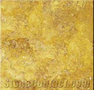 Golden Sienna Travertine Slabs & Tiles, Turkey Yellow Travertine