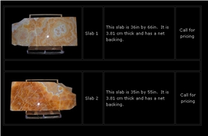 Amber Onyx Slabs, China Yellow Onyx