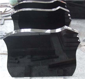 Shanxi Black Granite Tombstone