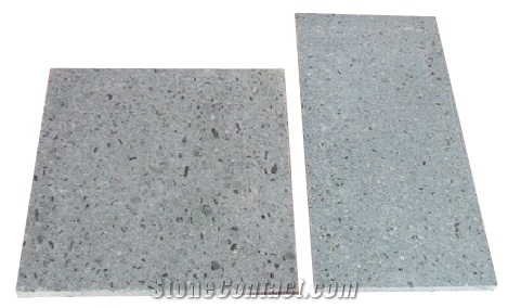 Crystal Andesite, Indonesia Grey Andesite Flammed Tile $18,3 - 28.5/M2/Tons