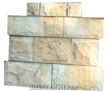 Yellow Rock Face Tile