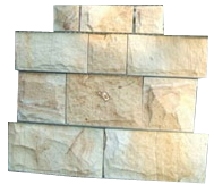 Yellow Rock Face Tile