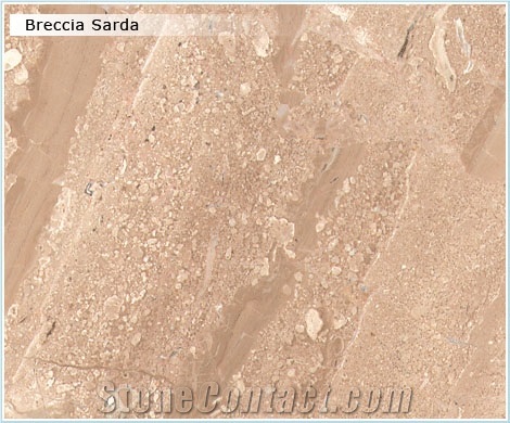 Breccia Sarda Limestone Slabs & Tiles, Italy Beige Limestone