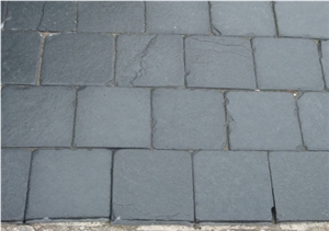 Indian Black Slate Cobble Stone
