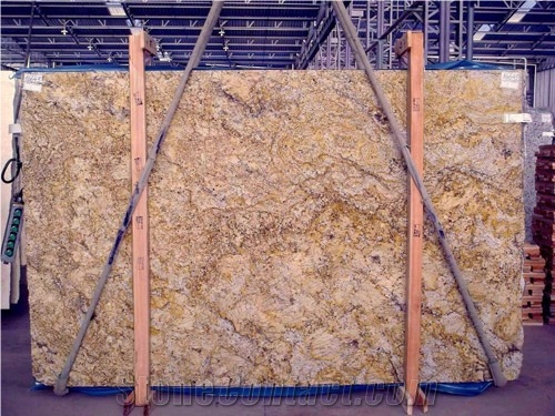 Solarius Granite Slabs, Brazil Yellow Granite