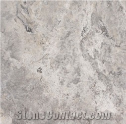 Pewter Blend Travertine Slabs, Turkey Grey Travertine