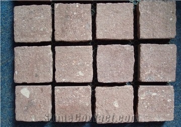 Putian Red Granite Cube Stone