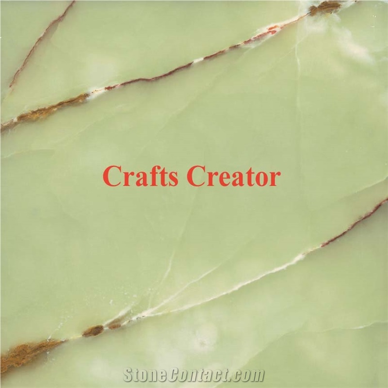 Light Green Onyx Slabs & Tiles, Pakistan Green Onyx