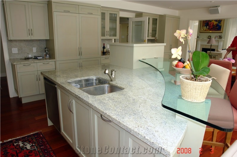 Bianco Romano Granite Kitchen Island Top