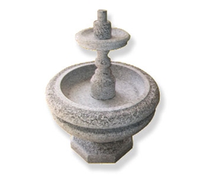 Serizzo Monterosa Grey Granite Bush-Hammered Fountain