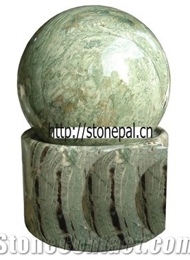 Green Granite Fountain Ball