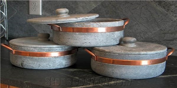 Grigio Florenca Soapstone Cookware, Grey Soapstone