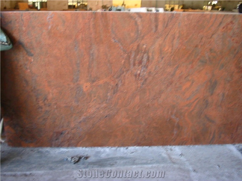 Multicolor Red Granite Slab, India Red Granite