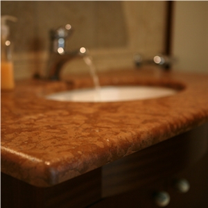 Rosso Verona Marble Vanity Top