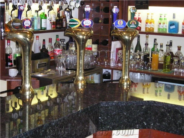 Verde Bahia Green Granite Bar Top
