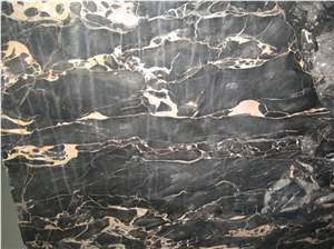Nero Portoro Extra Slabs & Tiles, Nero Portoro Marble Slabs & Tiles