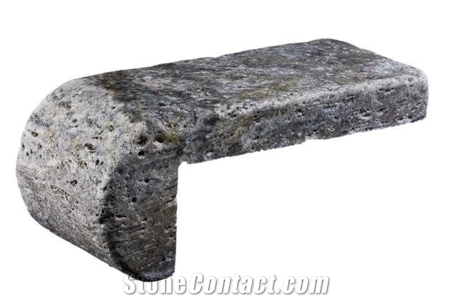 Pool Coping Travertine Silver, Grey Travertine