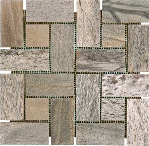 Green Quartzite Pattern, Mosaic Green Quartzite Pattern, Mosaic