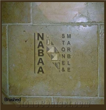 Brushed Jerusalem Limestone Slabs & Tiles, Israel Yellow Limestone