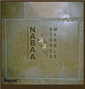Brushed Jerusalem Limestone Slabs & Tiles, Israel Yellow Limestone