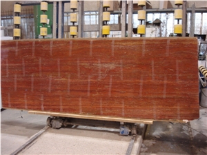 Iran Red Travertine Slab