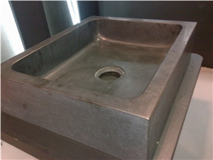 Blue Soapstone Wash Basin