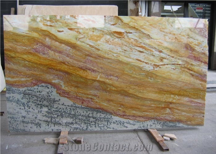 Calypso Gold Quartzite Slabs