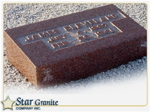Red Granite Slants and Bevels