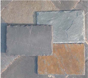 Black ,rust Yellow ,green Color Roof Slate Tiles