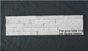 White Quartzite Cultured Stone Ledge White Quartzite Cultured Stone Ledge