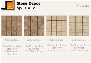 Antic Surface Travertine Mosaic