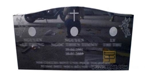 Black Granite Headstone,Cross Tombstone