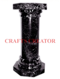 King Gold Black Marble Column