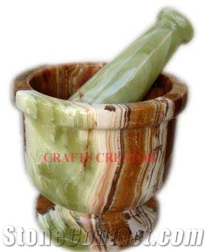 Mortar and Pestle with Onyx