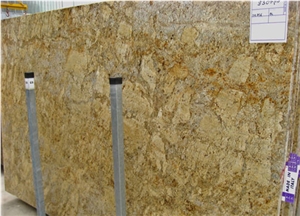 Golden Beach Granite Slabs, Brazil Yellow Granite