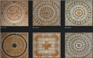 Travertine Mosaic Medallion Collection