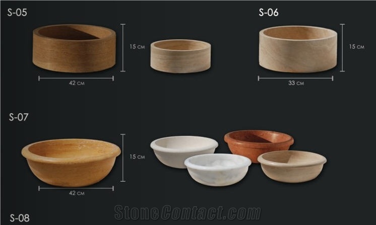 Travertine Sink Collection
